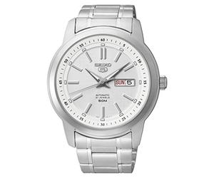 Seiko 5 Mens Analogue Automatic Watch with Stainless Steel Bracelet SNKM83K1