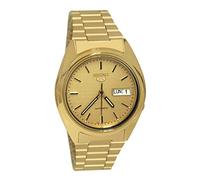 Seiko 5 Mens Analogue Automatic Watch with Stainless Steel Gold Plated Bracelet SNXL72K1