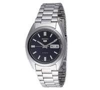 Seiko 5 Men's Automatic Watch Silver / Blue with Stainless Steel Strap 37 mm Day/Date 3 ATM SNXS77K