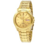 Seiko 5 Men's Automatic Watch SNKK98K1 Gold Dial 37mm PVD Stainless Steel 30M