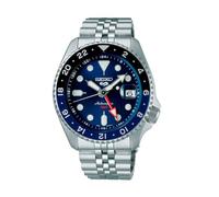 Seiko 5 Men's Stainless Steel Automatic GMT SKX Re-Interpretatio Blue