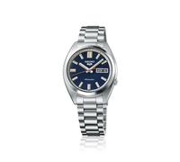 Seiko 5 Sport automatic men's watch with blue background SRPK87K1, steel case and bracelet