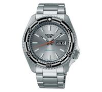 Seiko SRPK09K1 Men's New Rally Diver 5 Sports Retro Colour Collection Bracelet Strap Watch, Silver