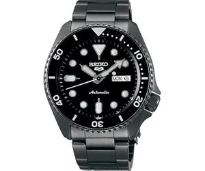 Seiko 5 Sports Automatic Watch, Black, Strap, Black, Bracelet