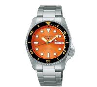 Seiko 5 Sports Skx 'Midi' 38 mm Orange | Stainless Steel Bracelet SRPK35K1