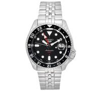 Seiko 5 Men's Stainless Steel Automatic GMT SKX Re-Interpretatio Black