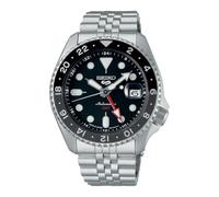 Seiko 5 Men's Stainless Steel Automatic GMT SKX Re-Interpretatio Black