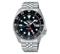 Seiko 5 Men's Stainless Steel Automatic GMT SKX Re-Interpretatio Black