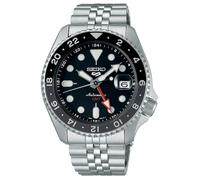 Seiko 5 Men's Stainless Steel Automatic GMT SKX Re-Interpretatio Black