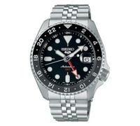 Seiko 5 Men's Stainless Steel Automatic GMT SKX Re-Interpretatio Black