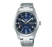 Seiko 5 Sports Gents Automatic Watch Blue Dial Silver Bracelet SRPG29K1