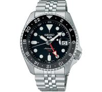 Seiko 5 Men's Stainless Steel Automatic GMT SKX Re-Interpretatio Black