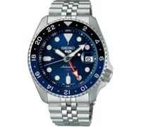 Seiko 5 Men's Stainless Steel Automatic GMT SKX Re-Interpretatio Blue