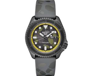 SEIKO 5 Sports One Piece ‘Vinsmoke Sanji’ Automatic Grey Dial Grey Silicone Strap SRPH69K1