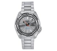 Seiko SRPK09K1 Men's New Rally Diver 5 Sports Retro Colour Collection Bracelet Strap Watch, Silver