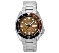 Seiko 5 Sports SKX Style Stainless Steel Orange Dial SRPJ47K1 100M Mens Watch