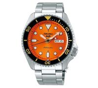 SEIKO 5 Sports SRPD59K1 Men's Automatic Watch 100m Orange Dial Stainless