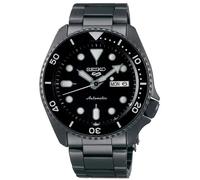 Seiko 5 Sports Automatic Watch, Black, Strap, Black, Bracelet