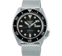 Seiko 5 Sports SRPD73K1 Men's Watch - 42.5mm Black Dial Stainless Steel