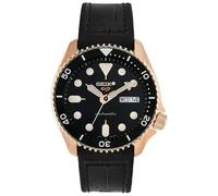 Seiko 5 Sports SRPD76K1 Men's Watch - 42.5mm Black Dial Leather