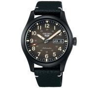 SEIKO 5 Sports SRPG41K1 Men's Automatic Military Watch Leather Strap