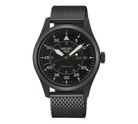 Seiko 5 Sports SRPH25K1 Men's Watch - 39.4mm Black Dial Stainless Steel