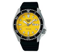 Seiko 5 Sports SRPL87K1 SKX Redux Automatic Black Silicone Strap Watch - W25513