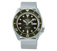 Seiko Sports Green Men's Silver Watch SRPD75K1