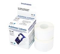 Seiko Instruments White Address Labels for Smart Label Printers (SLP-2RL), 1.125