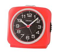 Seiko Alarm Clock Plastic Metallic Red