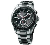 Seiko Astron Watch GPS Solar Dual Time Titanium - Black SE-046