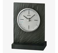 Seiko Black Slate White Dial Mantel Clock QXG153N
