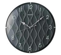 Seiko Black Wall Clock with Black Dial and Case QXA794K