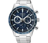 Seiko Men's Analogue Quartz Watch with Stainless Steel Bracelet SSB445P1, Silver, siliver, Strappy