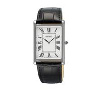 Seiko Classic Dress (27.2mm) White Dial/Black Leather Strap SWR103P1