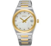 Seiko Essential Time Diamond (34mm) Mother-of-Pearl Dial / Two-Tone SUR604P1