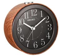 Seiko Clock Alarm Clock Analog Dark Brown Wood Grain Kr504a Seiko