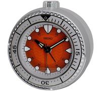 Seiko Clock Alarm Clock Silver-Orange