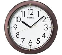 Seiko Clock Wall Clock Analog Brown Metallic Kx621b