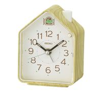 Seiko Clocks Alarm clock QHP011A - Unisex - 11 cm - Quartz White/Wood 8.6 x 11.1 x 6.3
