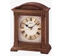 Seiko Clocks Brown Oak Wooden Mantel Clock QXG123B