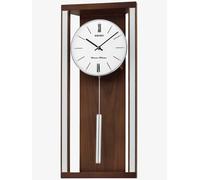 Seiko Clocks Dual Chime Pendulum Brown Wall Clock QXH068B