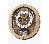 Seiko Clocks Gold Melody In Motion Musical Wall Clock QXM350G