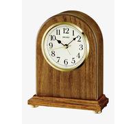 Seiko QXE031B Wooden Mantel Alarm Clock