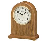 Seiko QXE031B Wooden Mantel Alarm Clock