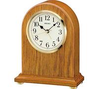 Seiko QXE031B Wooden Mantel Alarm Clock