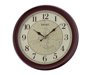 Seiko Clocks Wall clock QXA709B - Unisex - 36 cm - Quartz Beige/Brown 36.8 x 36.8 x 4.3