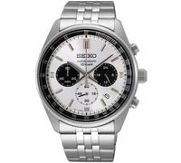 Seiko Conceptual Chronograph Panda White Dial Steel Strap Men's Watch SSB425