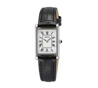 Seiko Conceptual Classic Ladies' White Dial Black Leather Strap Watch