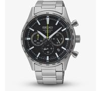 Seiko SSB413P1 Mens Classic Black Chronograph Dial Stainless Watch
